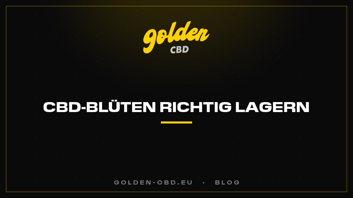 Wie bewahrt man CBD-Blüten richtig auf?