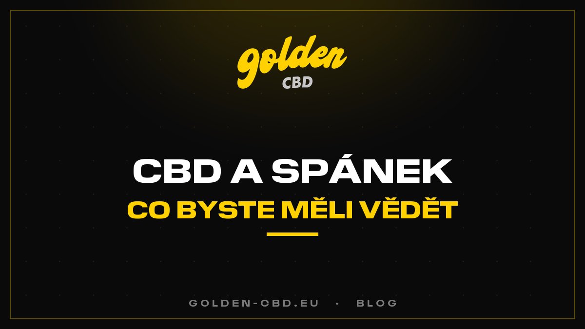 CBD a spánek: co byste měli vědět