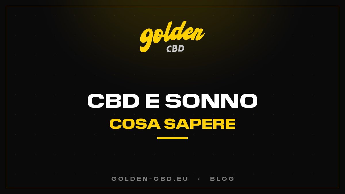 CBD e sonno: cosa c'è da sapere