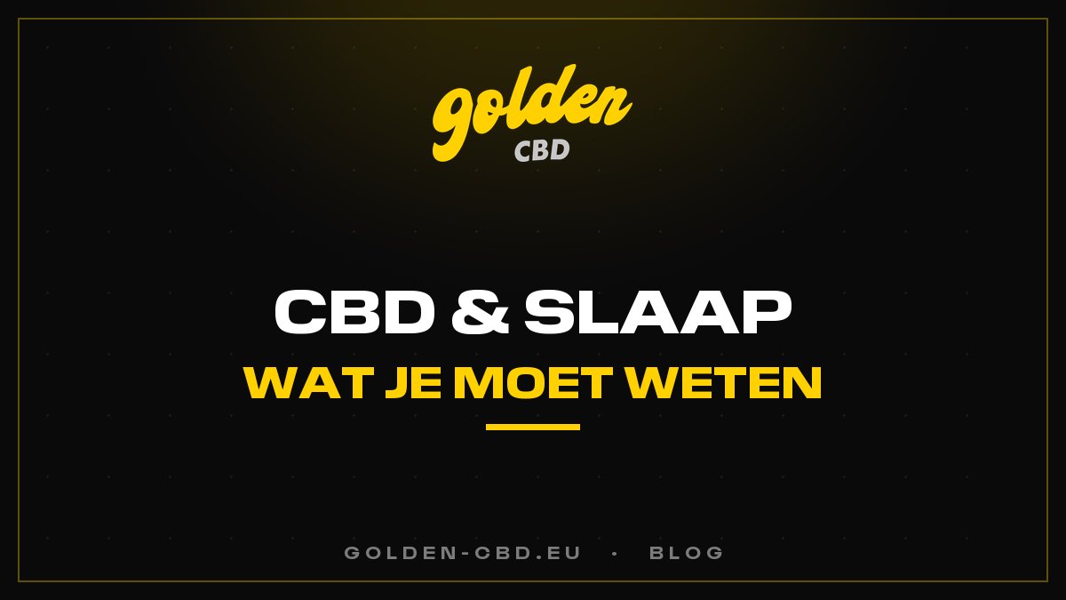 CBD en slaap: wat je moet weten