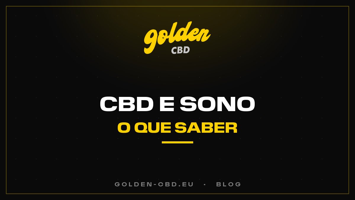 CBD e sono: o que deve saber