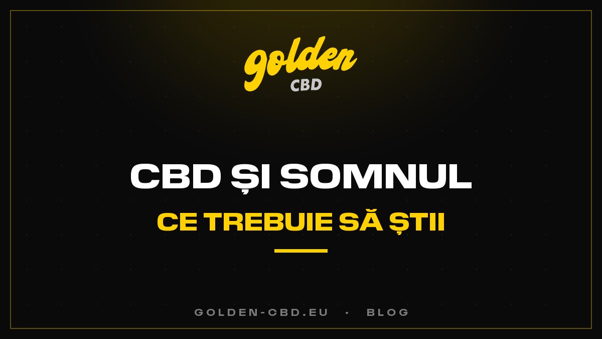CBD și somn: ce trebuie să știi