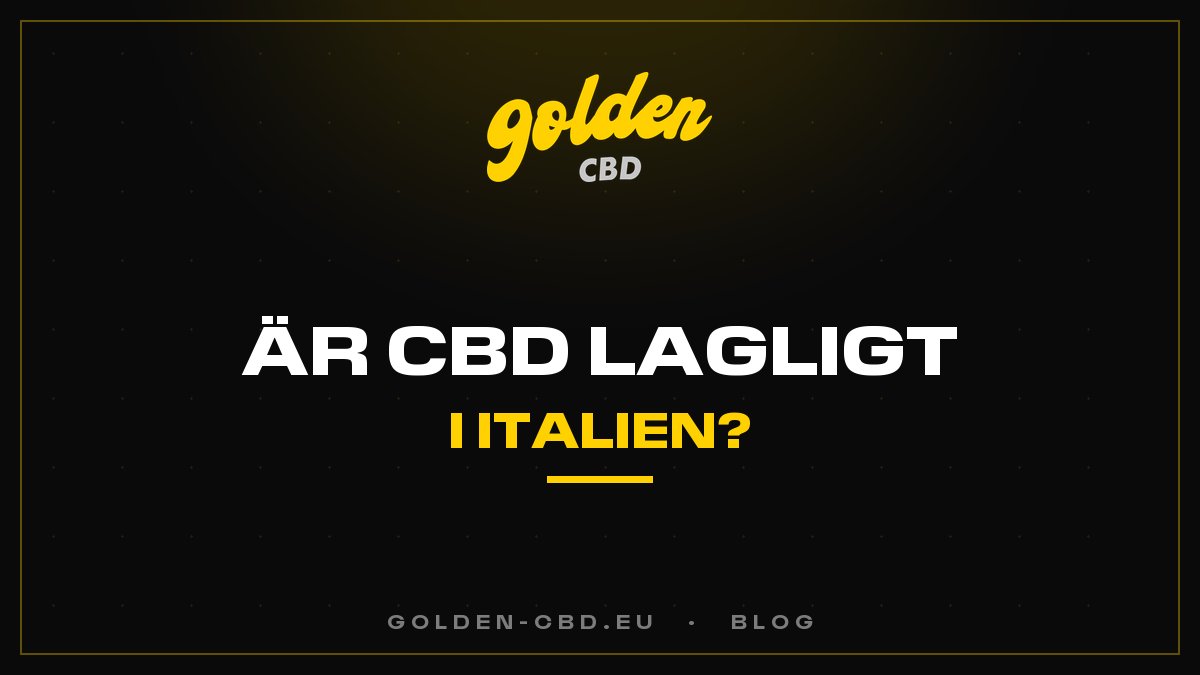 Le CBD est-il légal en Italie ?