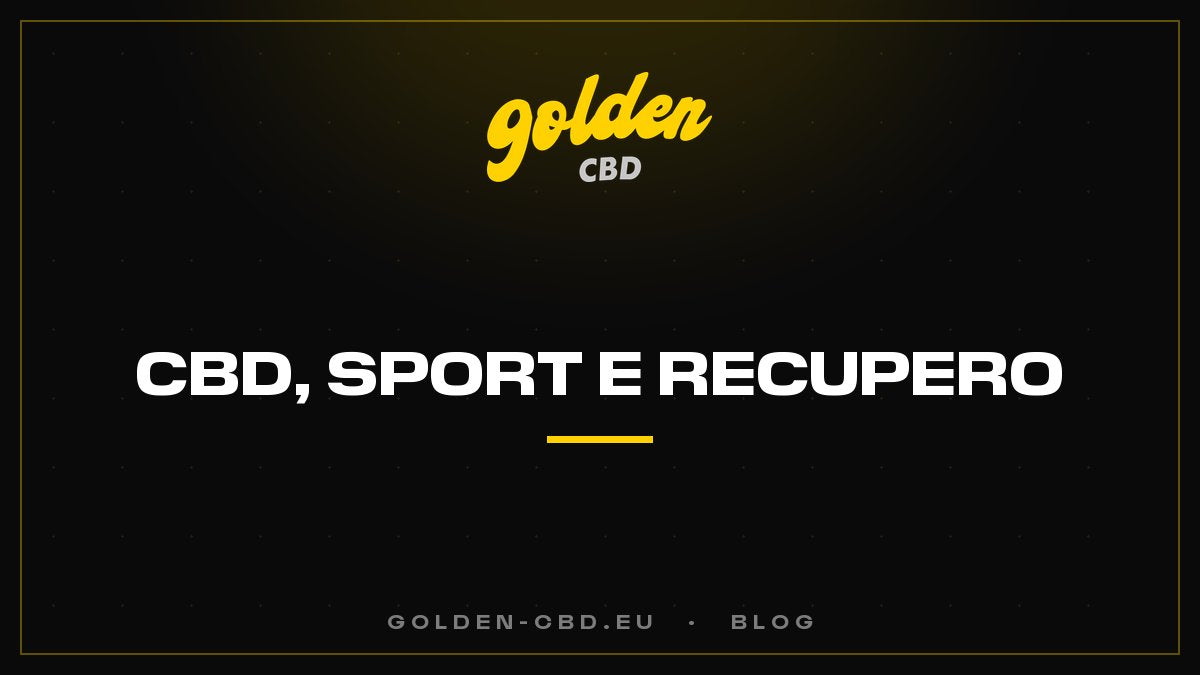 CBD, sport e recupero
