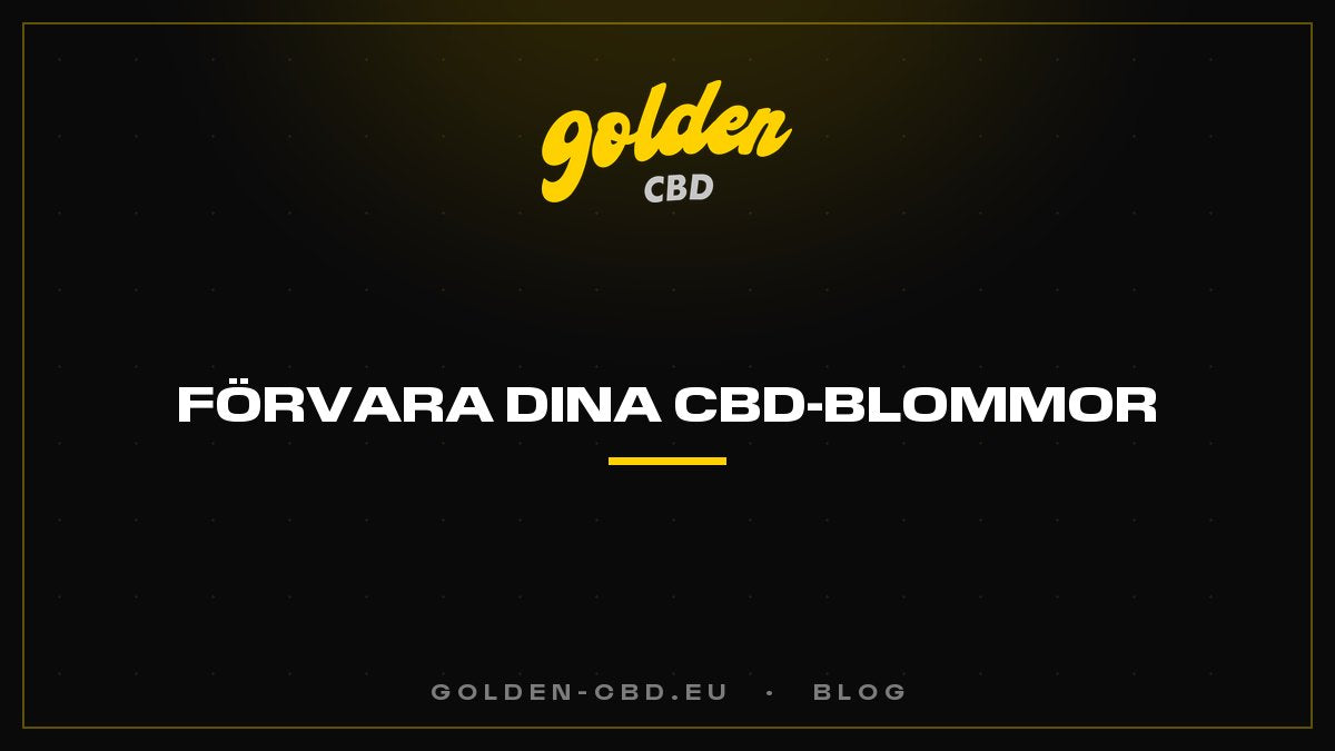 Hur förvarar man sina CBD-blommor?