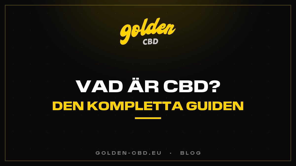 Vad är CBD? Den kompletta guiden