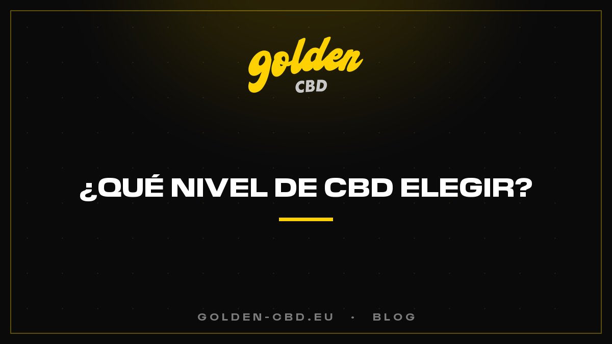 ¿Qué concentración de CBD elegir?