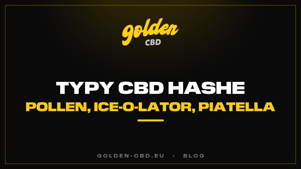 Typy CBD hashe: pollen, statický, Ice-O-Lator, Piatella