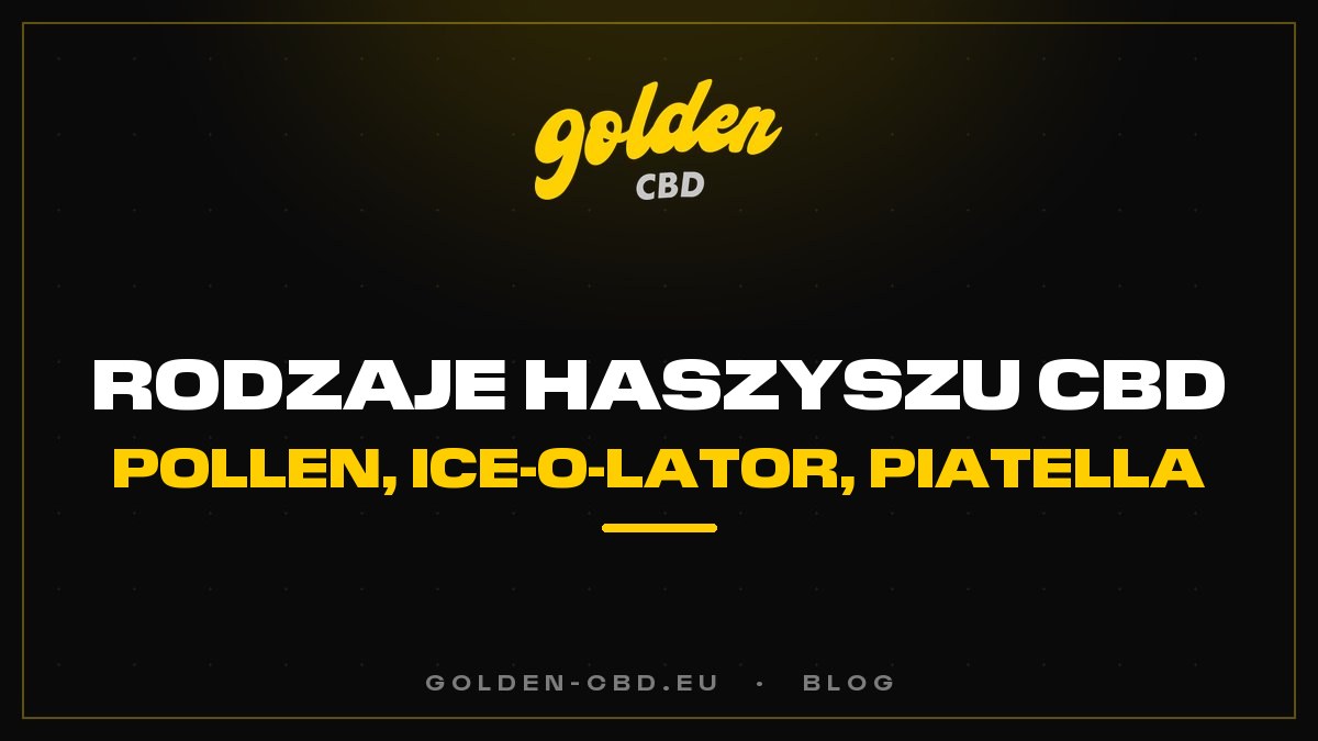 Rodzaje haszyszu CBD: pollen, statyczny, Ice-O-Lator, Piatella