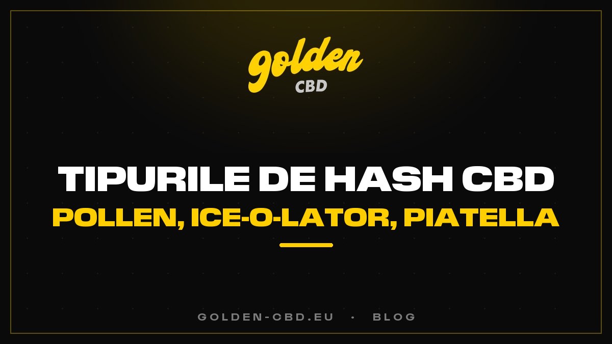 Tipurile de hash CBD: pollen, static, Ice-O-Lator, Piatella