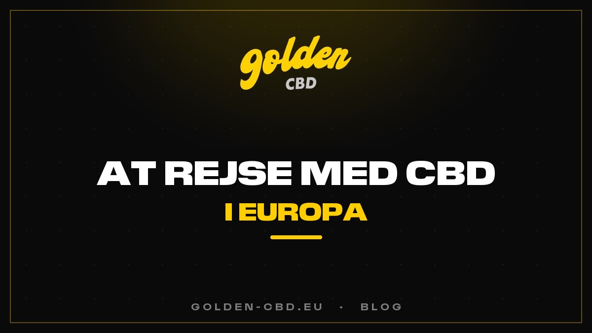 At rejse med CBD i Europa: fly, tog, grænser